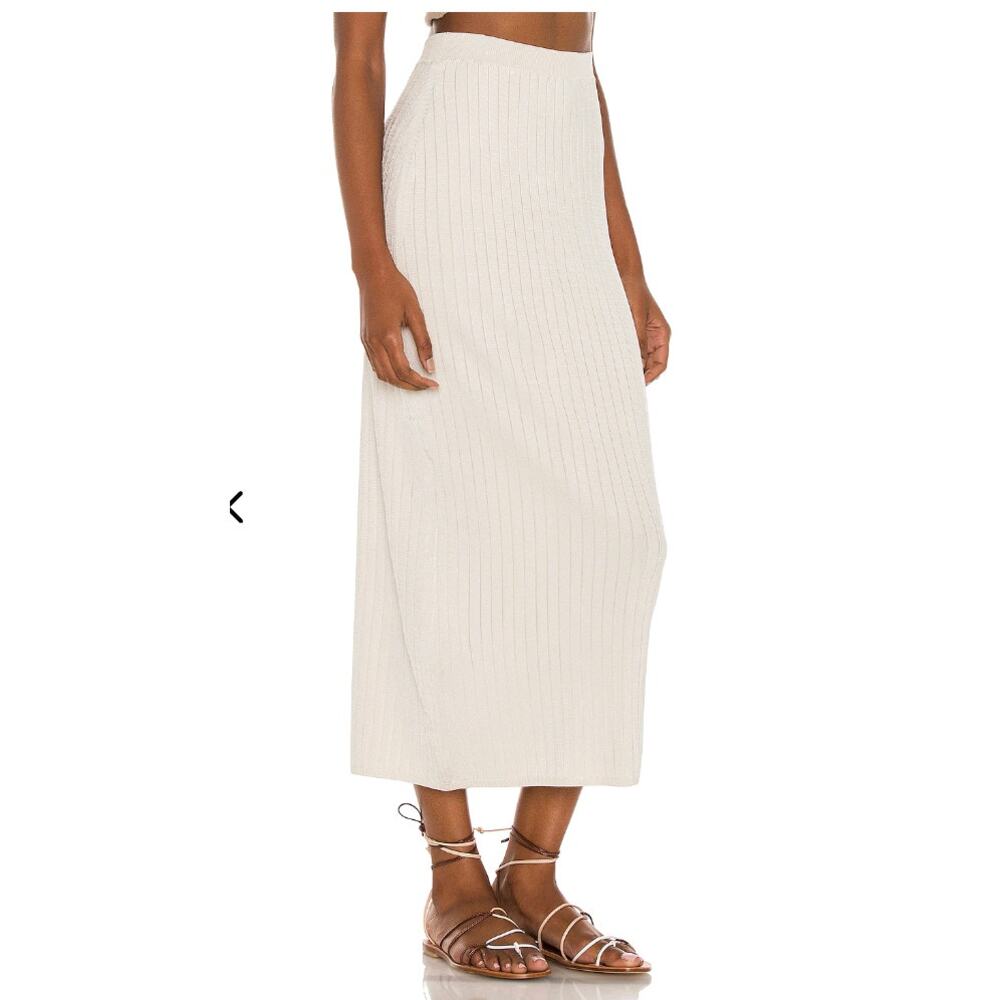 NWOT Beach To Night Midi Skirt by Free People FP Beach sz. Small in Cream